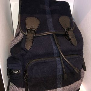 Men’s Burberry Wool/Cashmere Backpack
